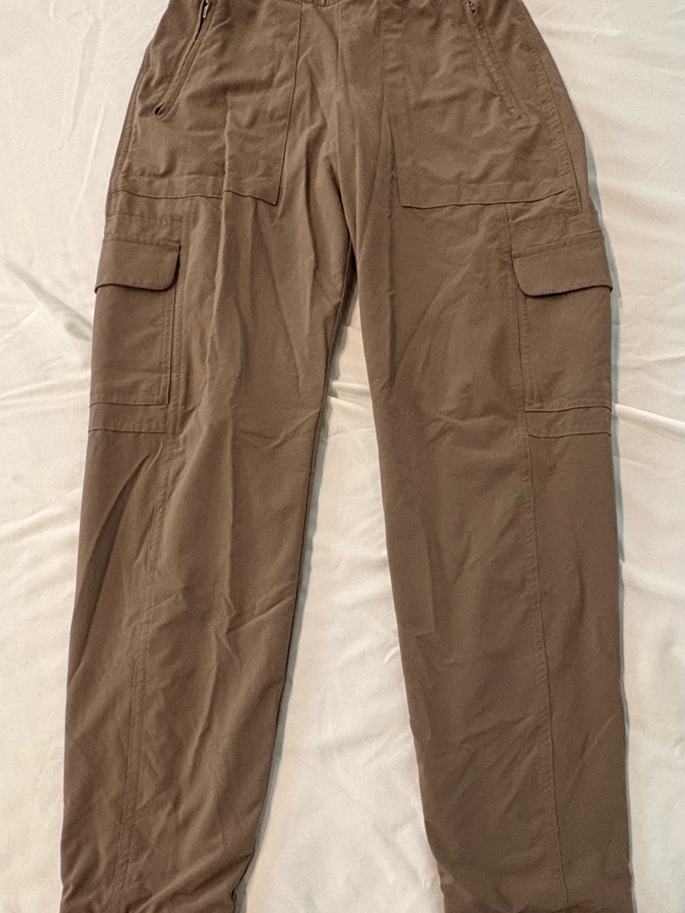 Athleta Women’s Chelsea Cargo Lined Pants Size 0 Brown Taupe